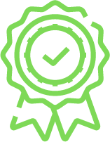 Success Badge icon to depict Reliable Concrete Pouring Solutions Green